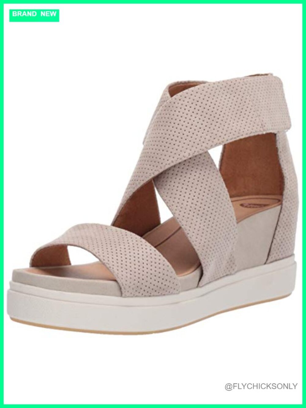 Womens Platform Wedge Sandal Faux Leather Comfort Ankle Strap Open Toe